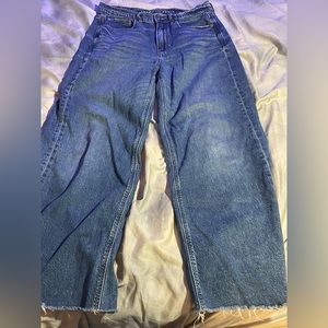 Low-rise Dark Wash Wide leg Jeans